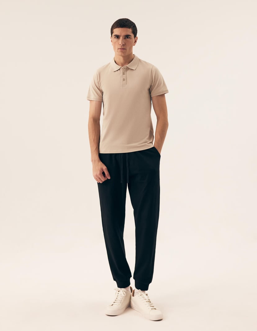 T-shirt polo Mile Ecru 2