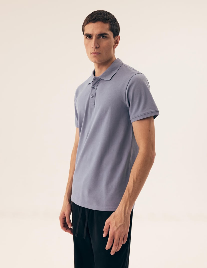 T-shirt polo Mile Blue 2