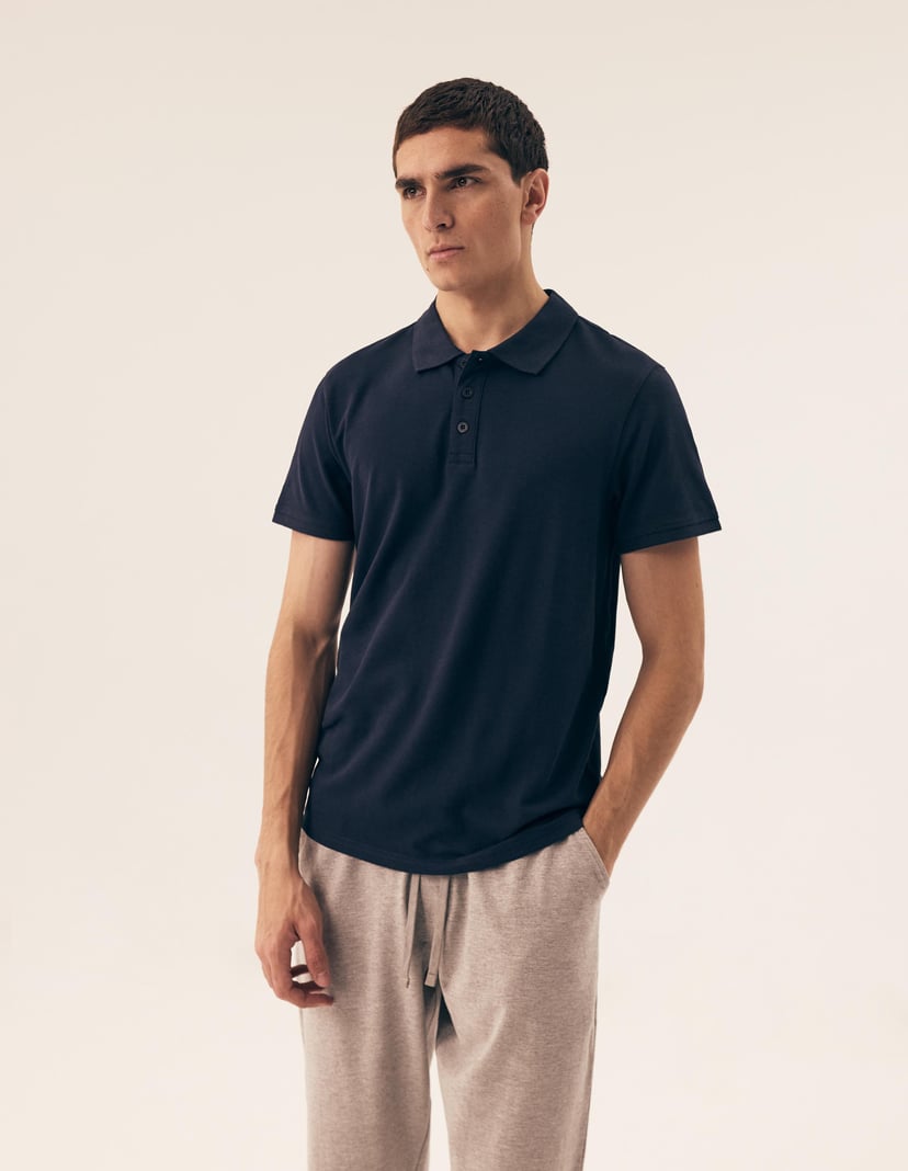 T-shirt polo Mile navy 3