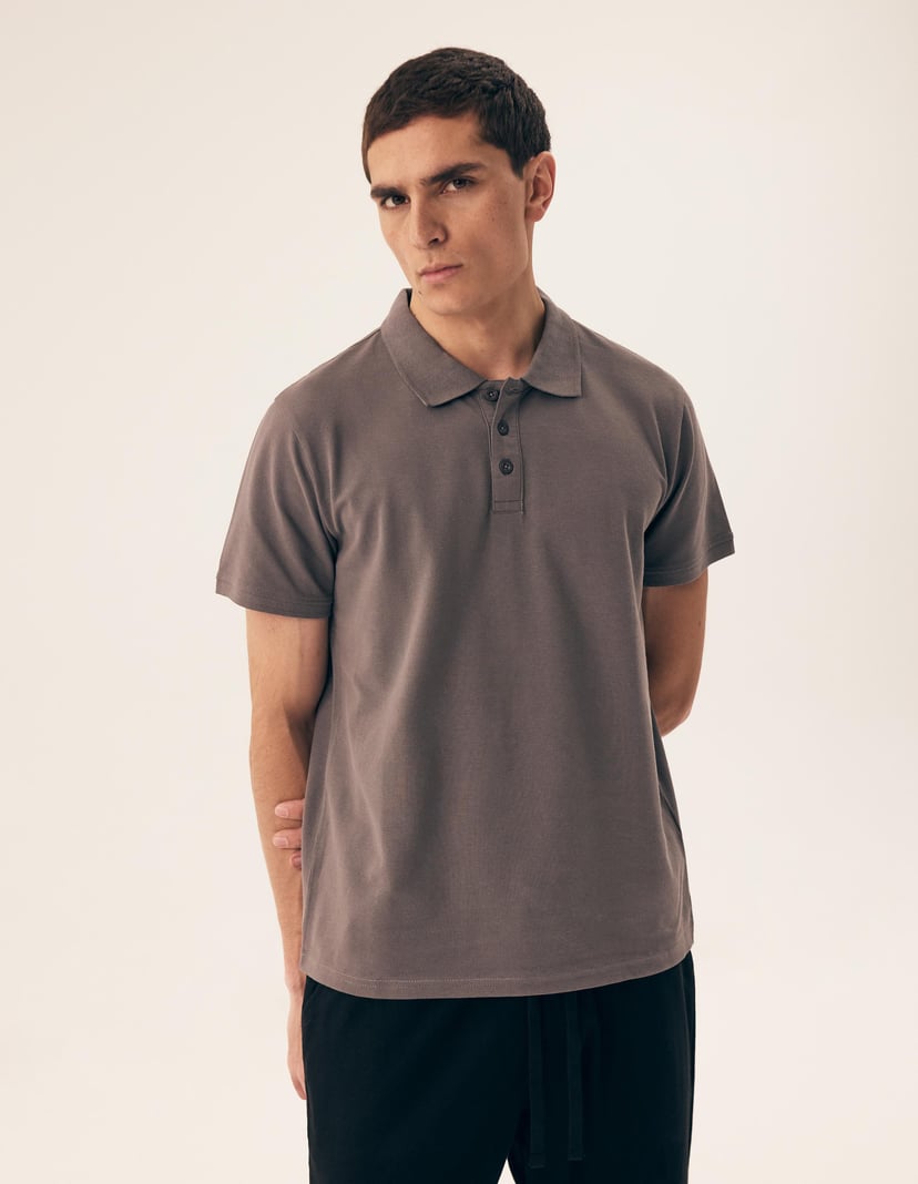 T-shirt polo Mile Grey 3