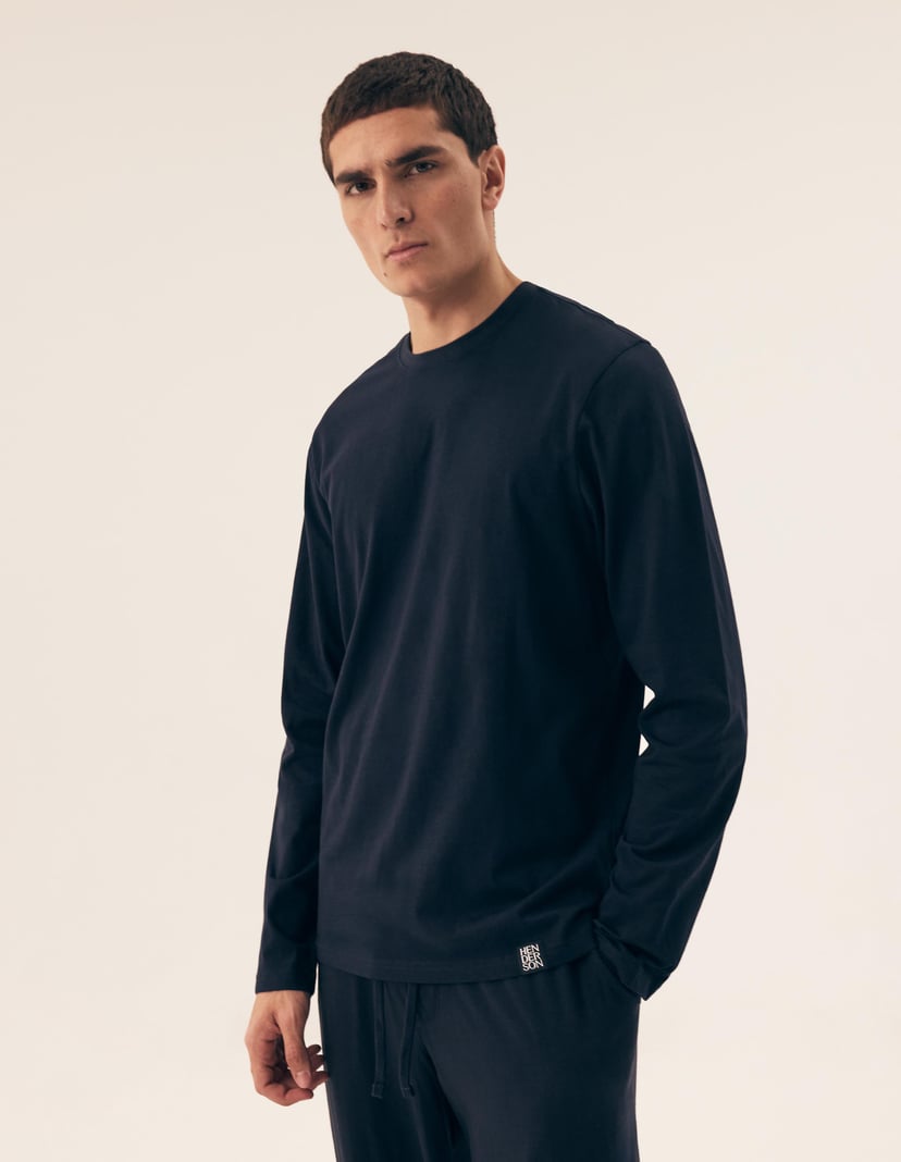 Pyjama Mike Navy-Blau 1
