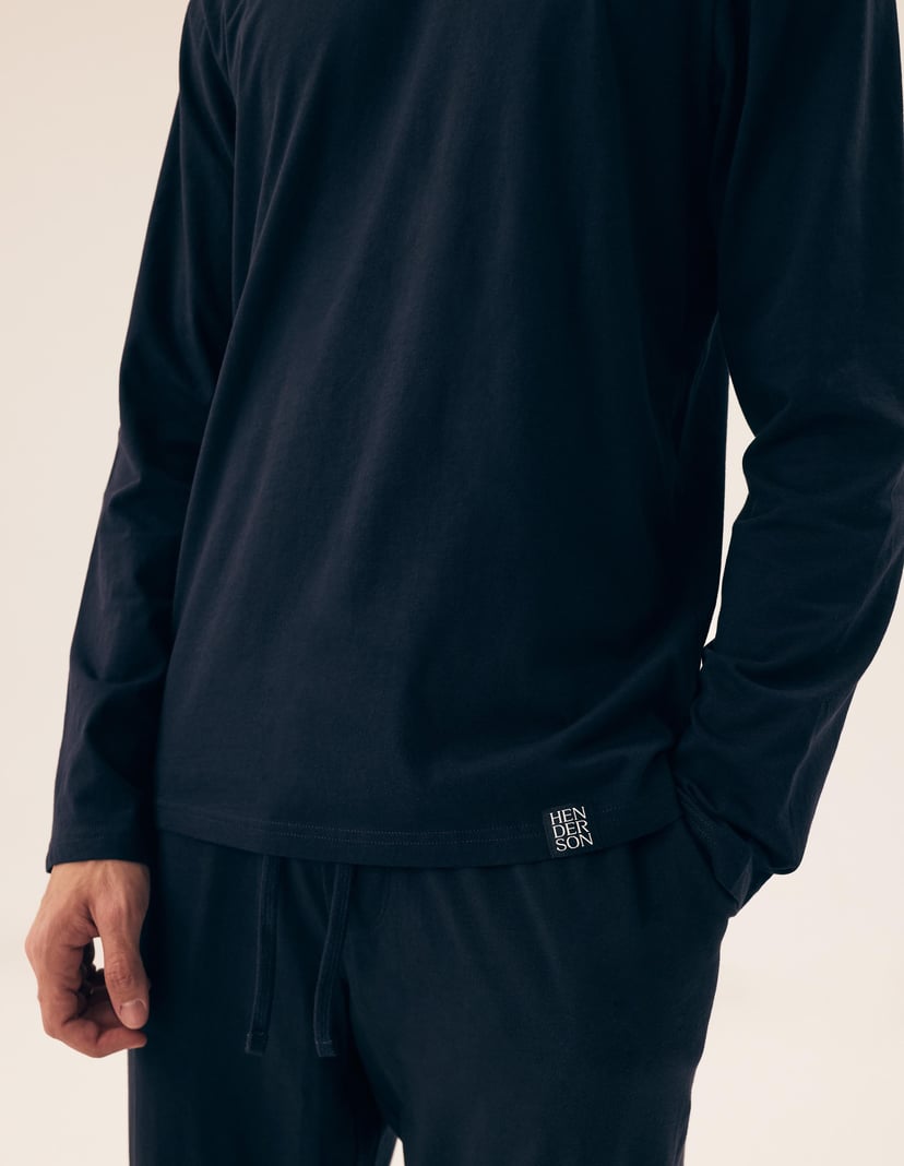 Pyjama Mike Navy-Blau 2