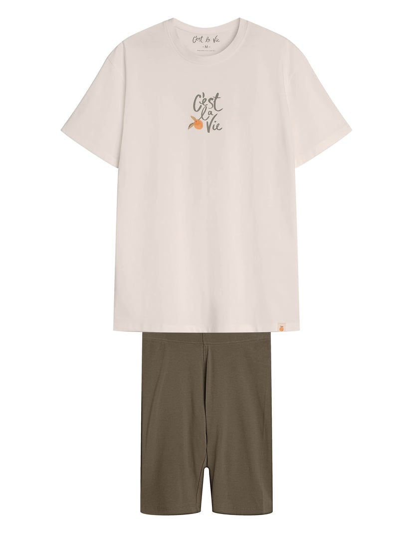 Piżama Naranja kremowy 6