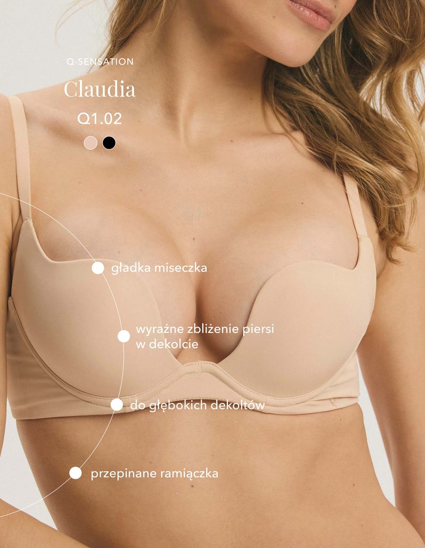Push-up bra Q1.02 Claudia Beige 2
