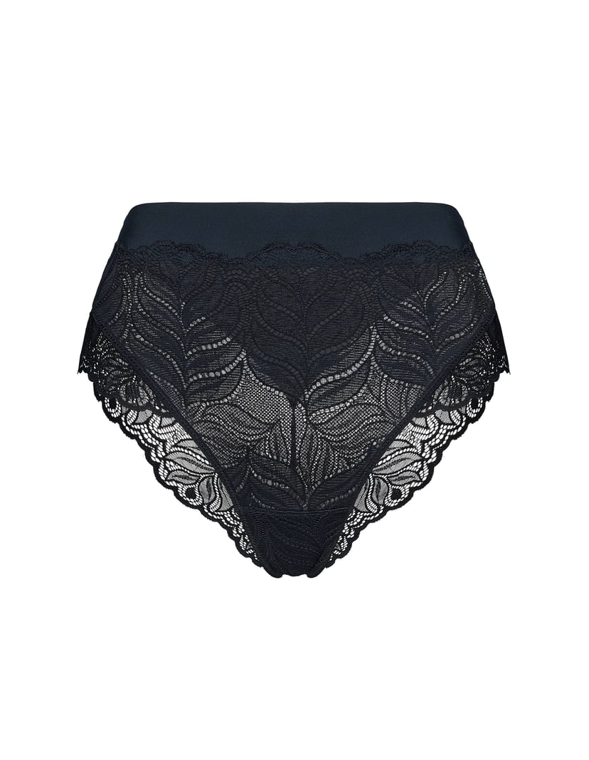 High-Waisted AURORA Briefs with Decorative Accent Black 5