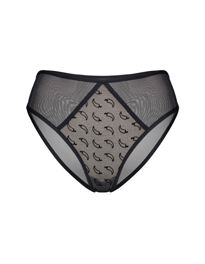 High-Waisted Panties Bloovii Too Hot Black 5