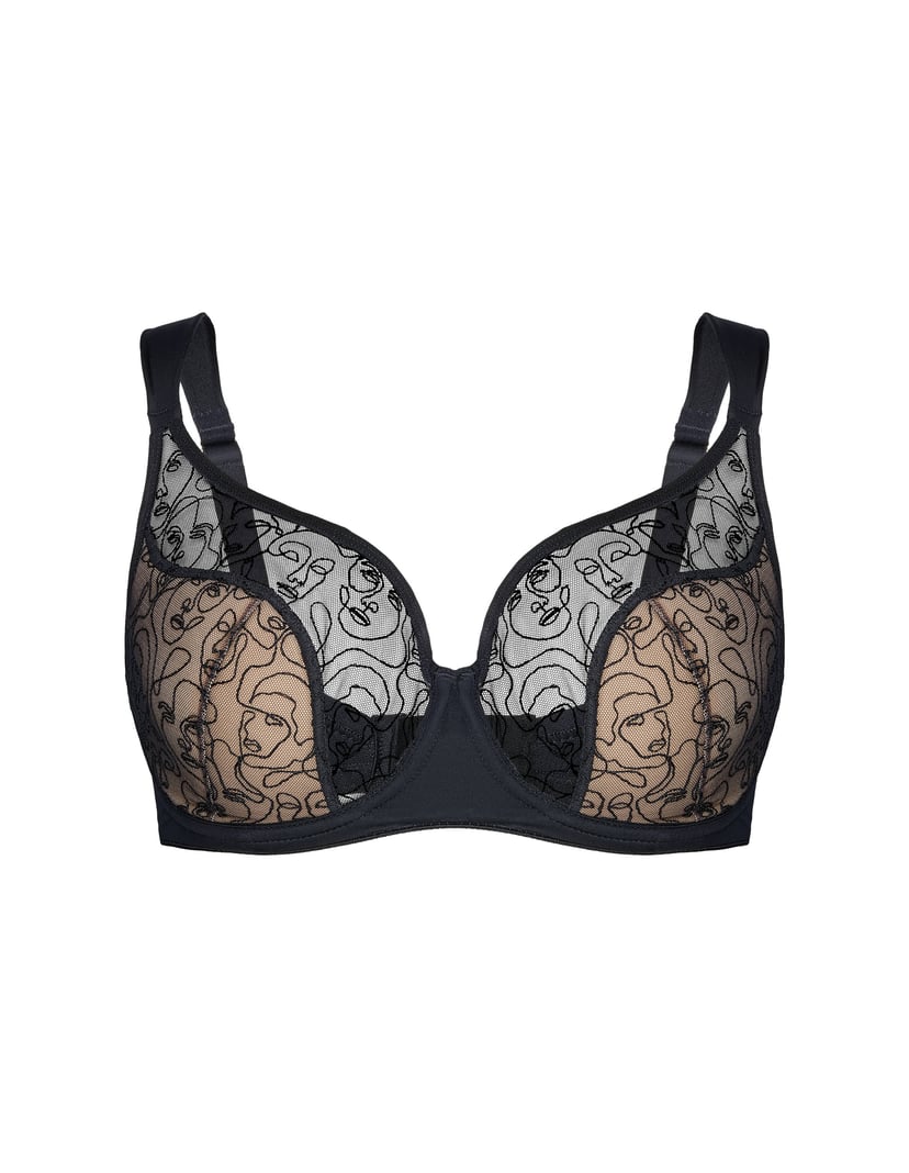 Georgia Semi-Padded Bra Black 6