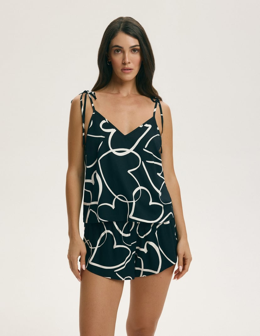 Paris Pajamas Black 7