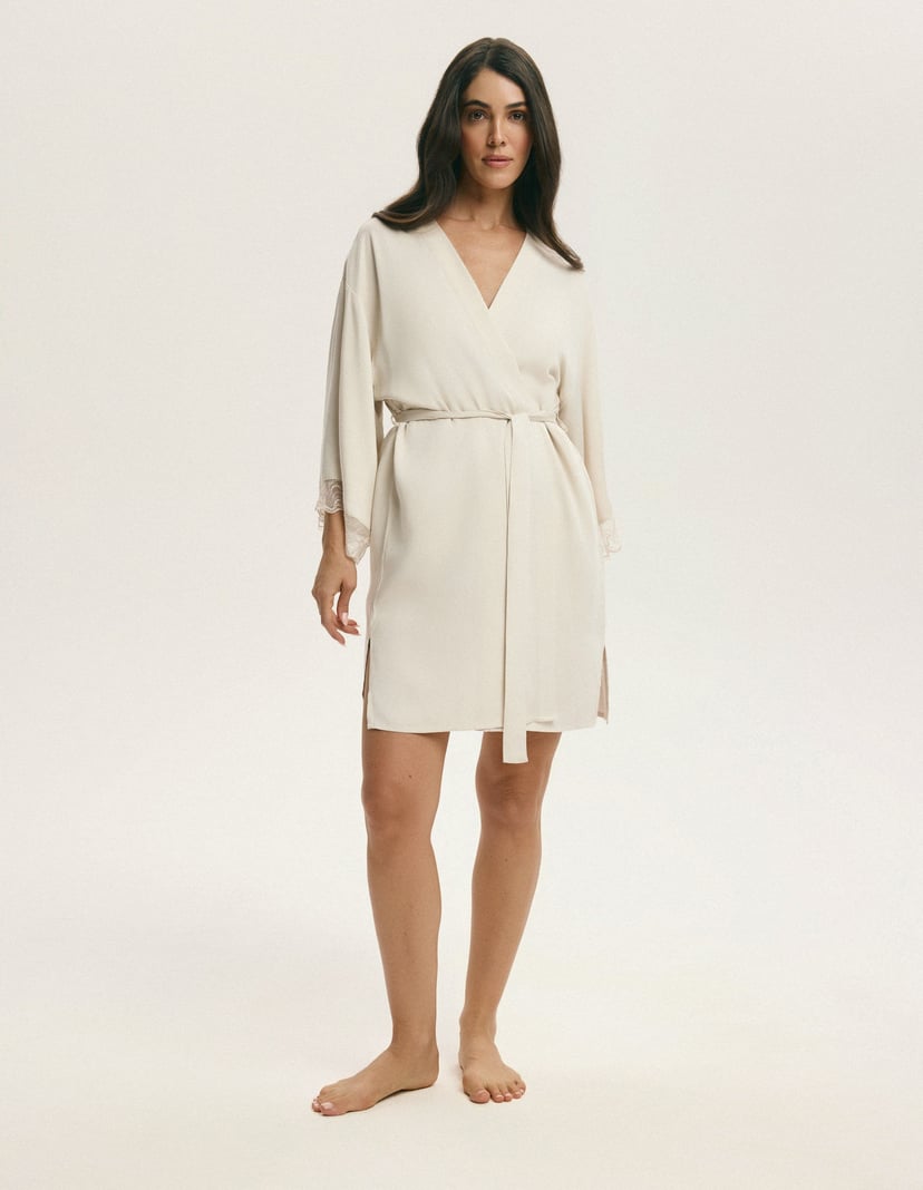 Cappucino Bathrobe Ecru 6