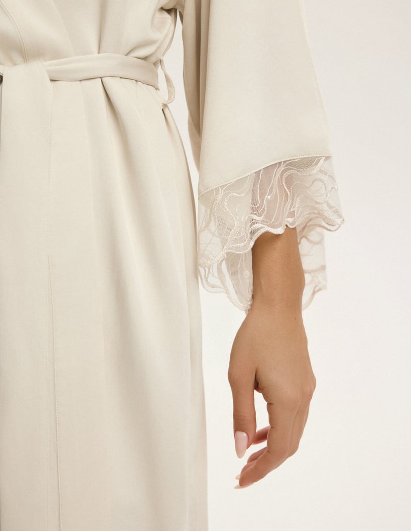 Cappucino Bathrobe Ecru 4
