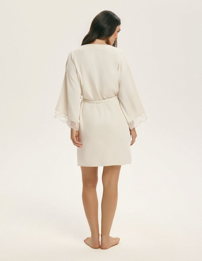 Cappucino Bathrobe Ecru 5