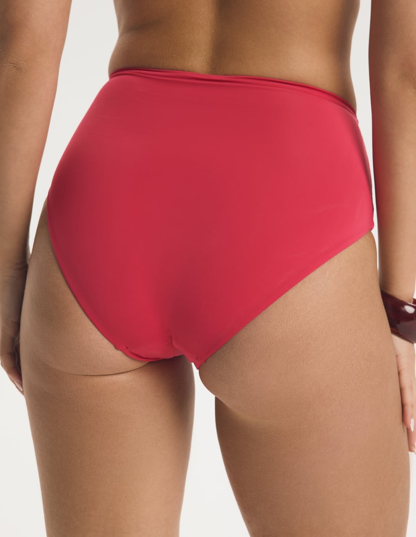 High-Waisted Bikini Bottom Base pink 6