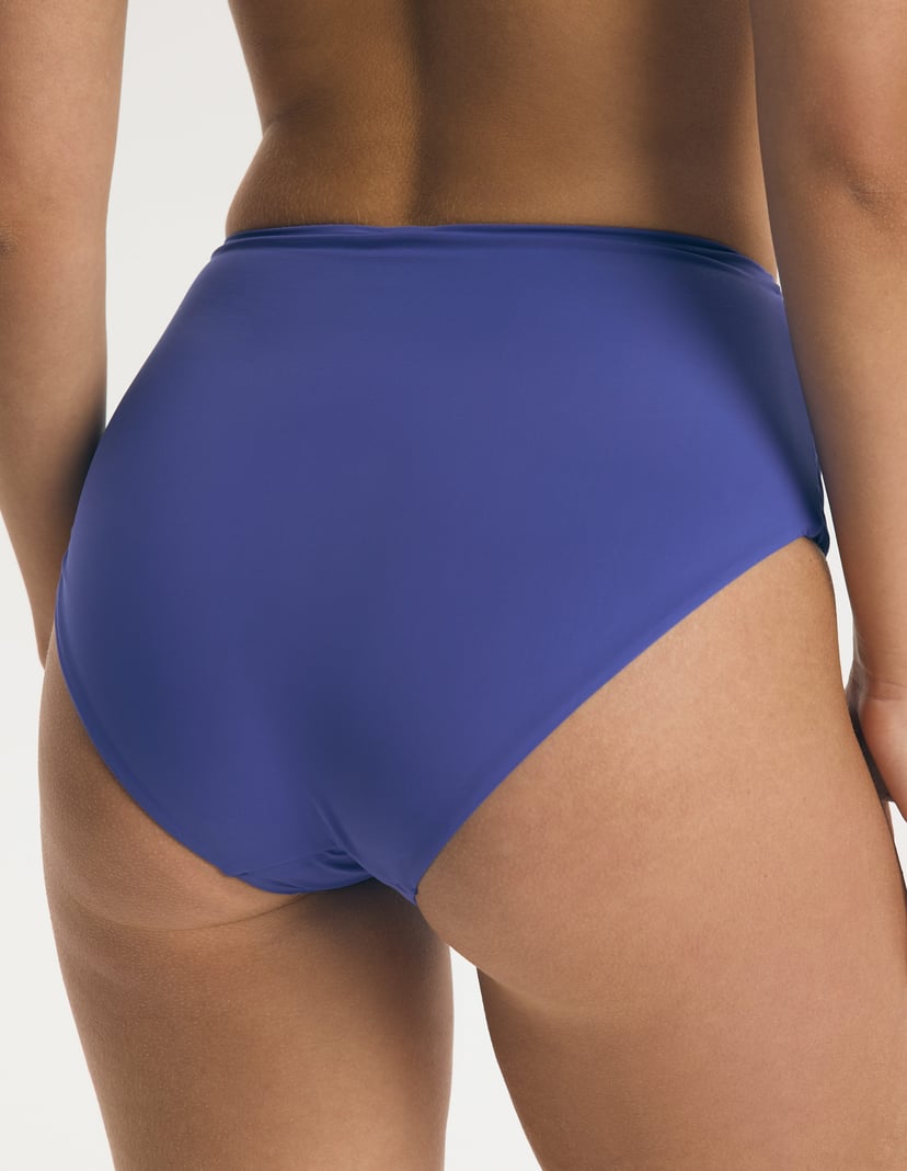 High-Waisted Bikini Bottom Base Blue 4