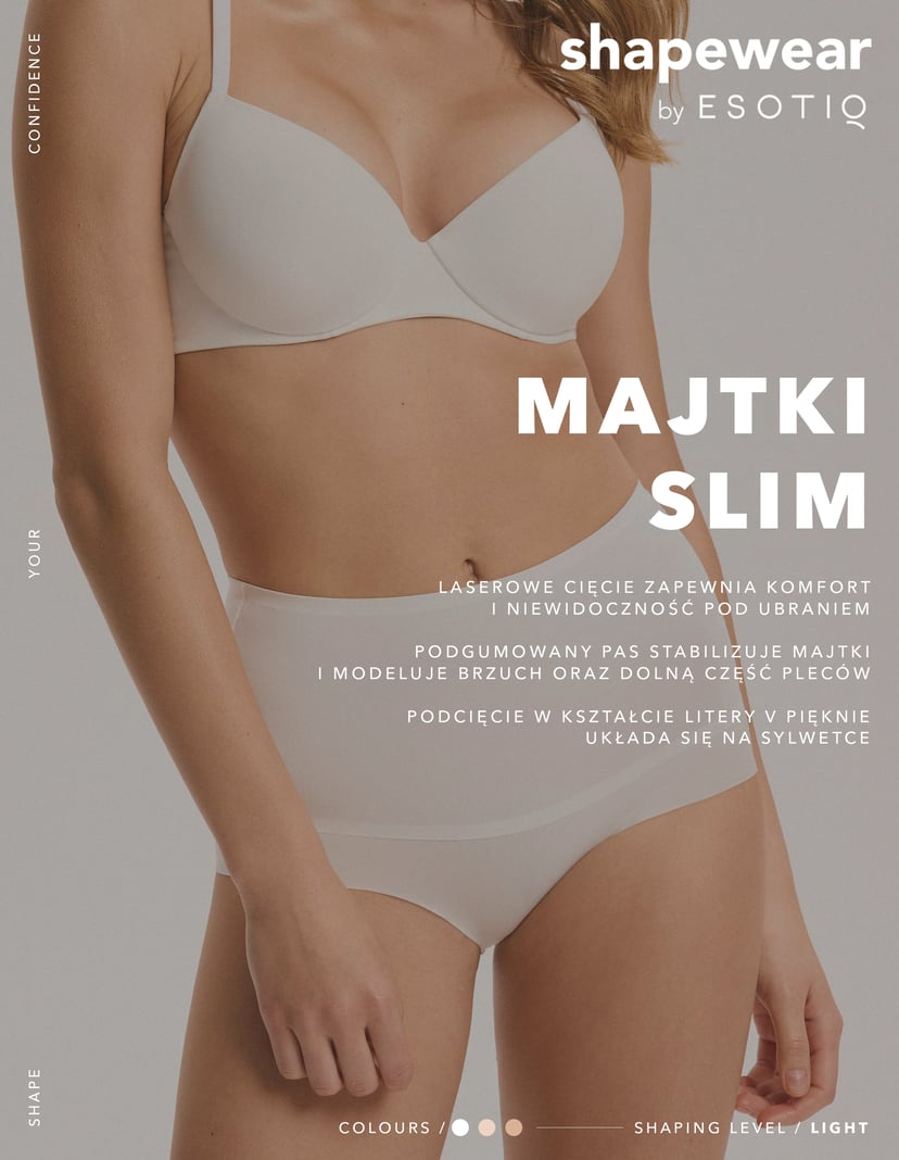 Труси з Високою Талією Slim кремовий 2