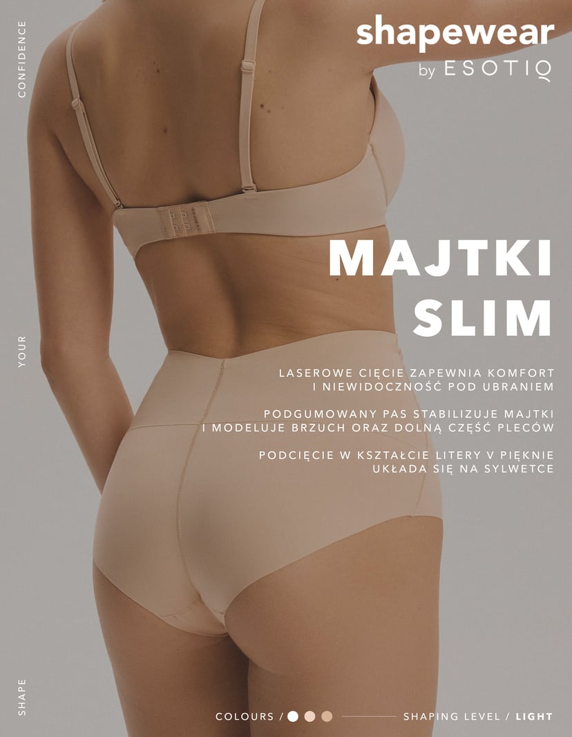 Vysoké Tvarující Kalhotky Slim Béžová 2