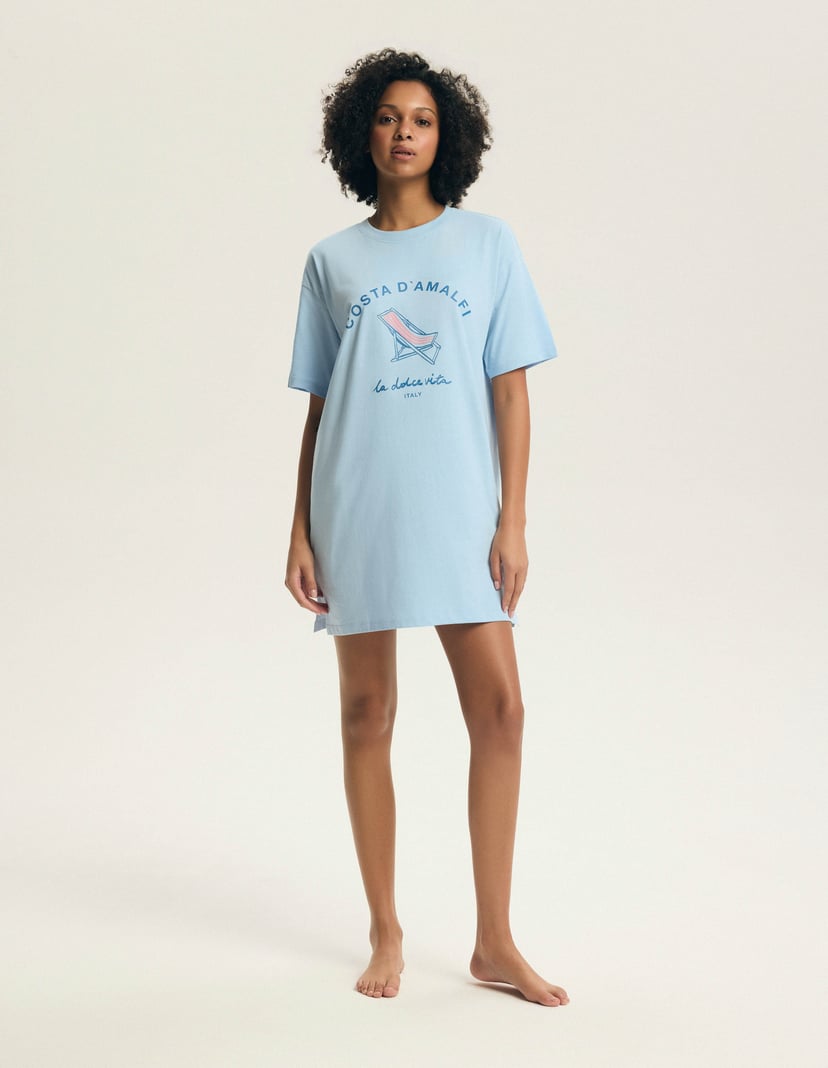 Edris Nightgown Blue 1