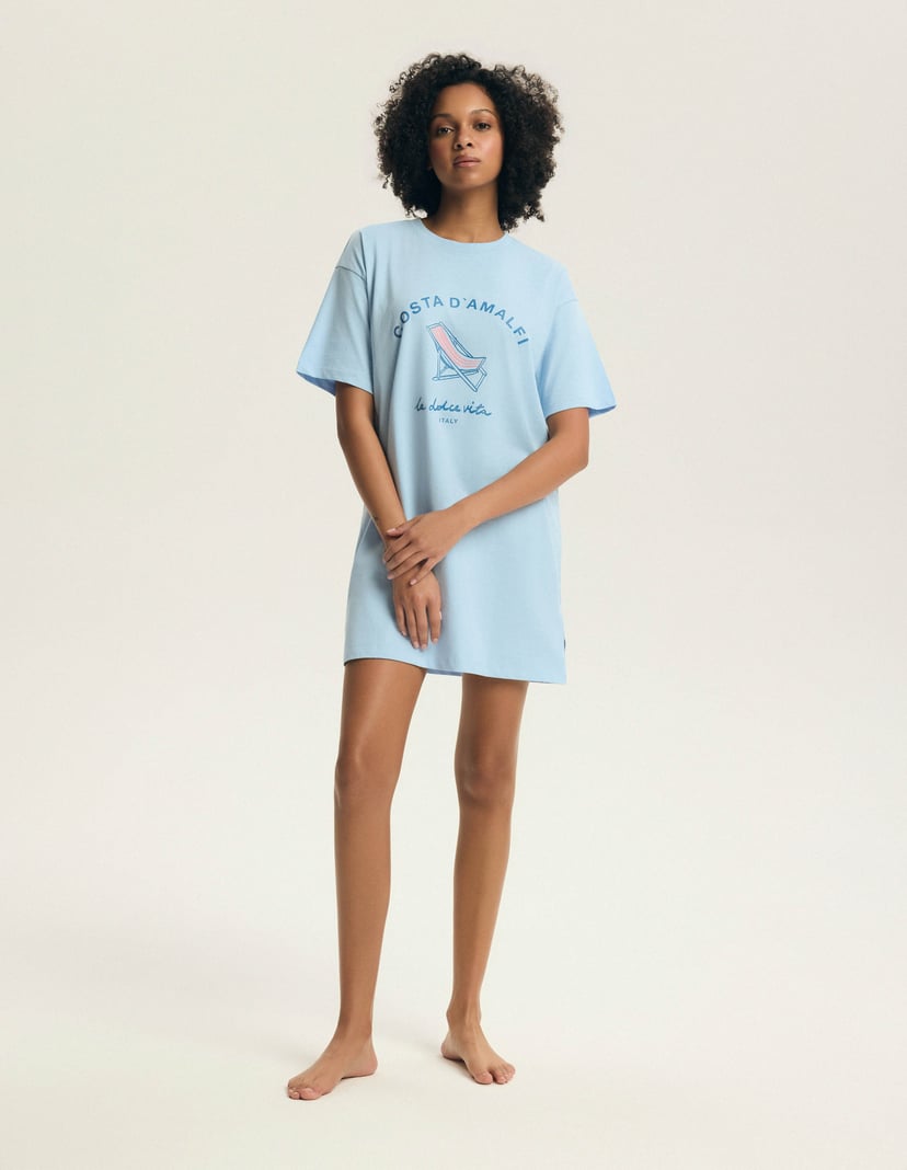 Edris Nightgown Blue 2