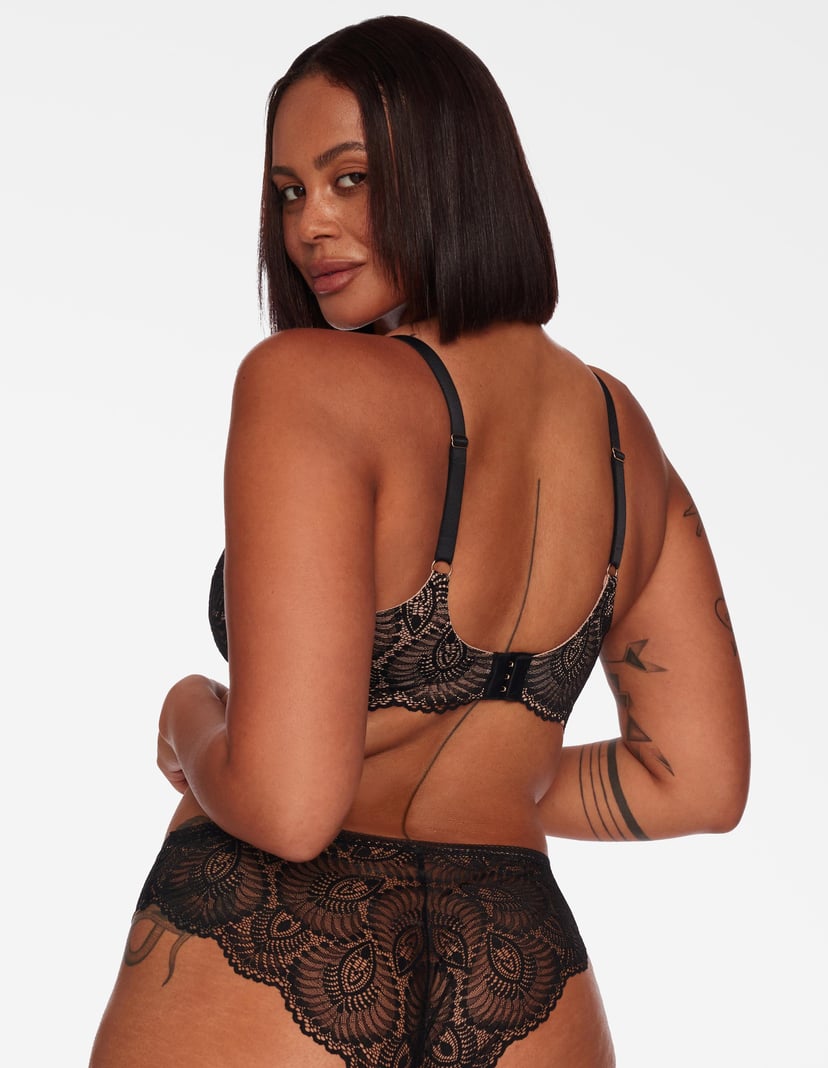 Soft bra Toffee black and gold 4