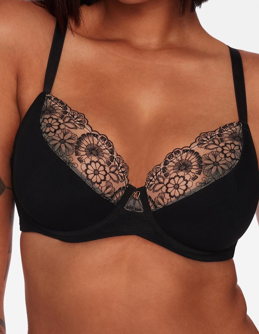 Semi-padded bra Tamana Black 3