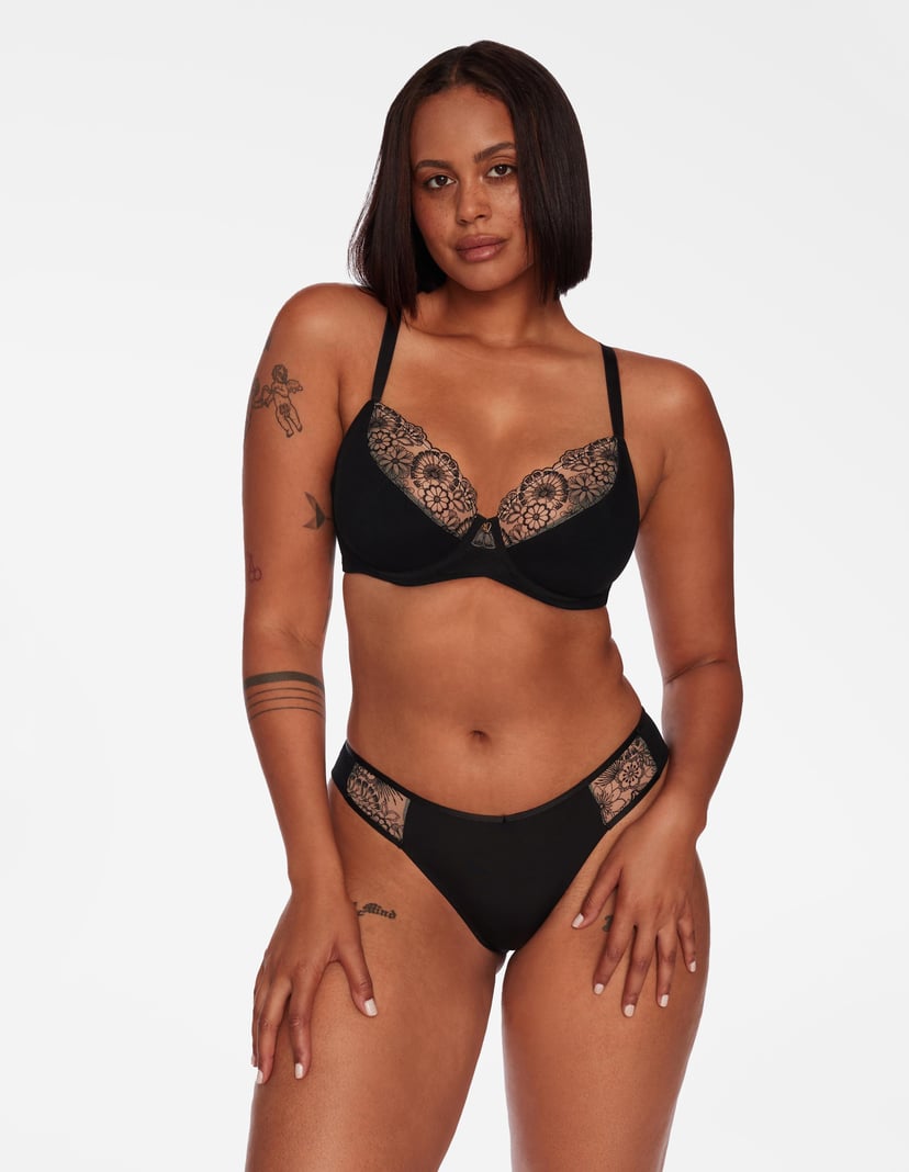Semi-padded bra Tamana Black 6