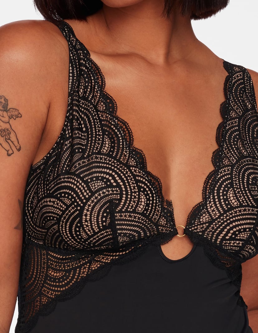 NightDress Brianna black and gold 3