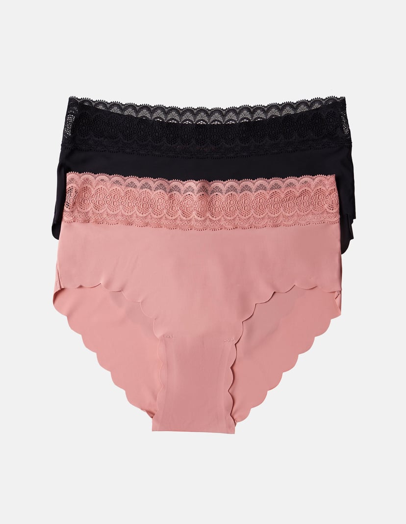 High-waisted briefs Pola pink 4