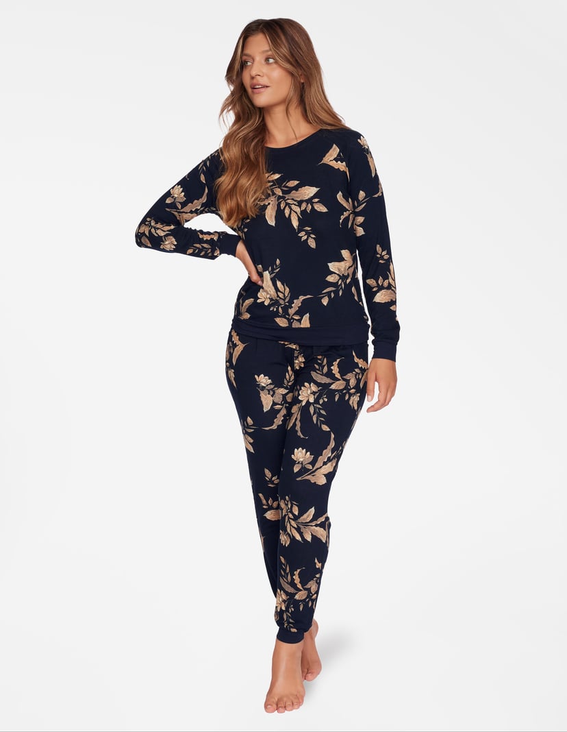 PYJAMA CORTINA Navy-Blau 1
