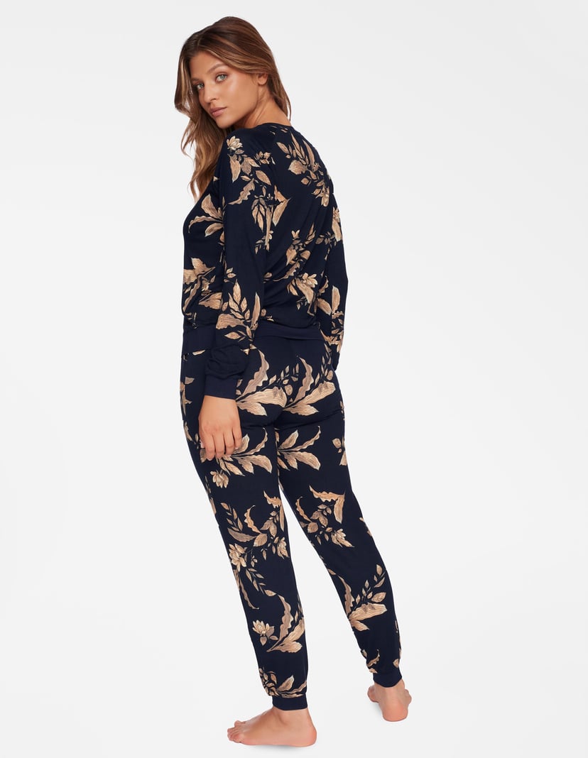 PYJAMA CORTINA Navy-Blau 2