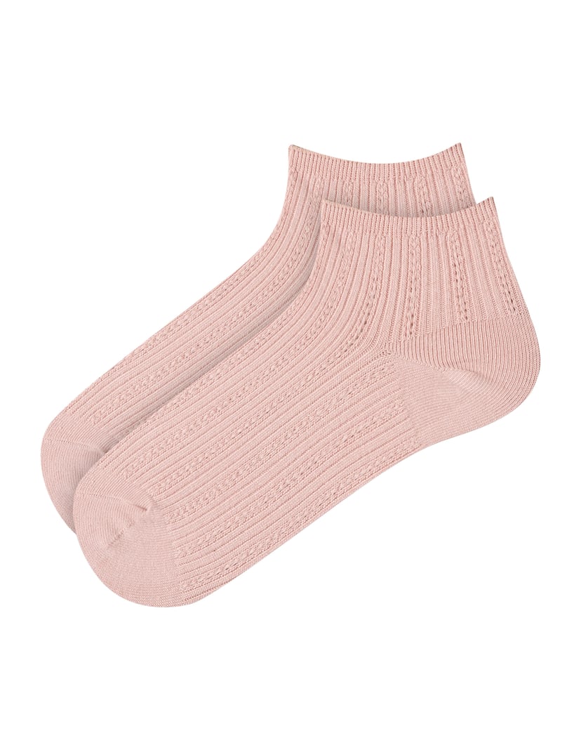 Openwork Socks pink 1