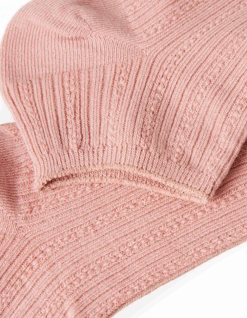 Openwork Socks pink 2