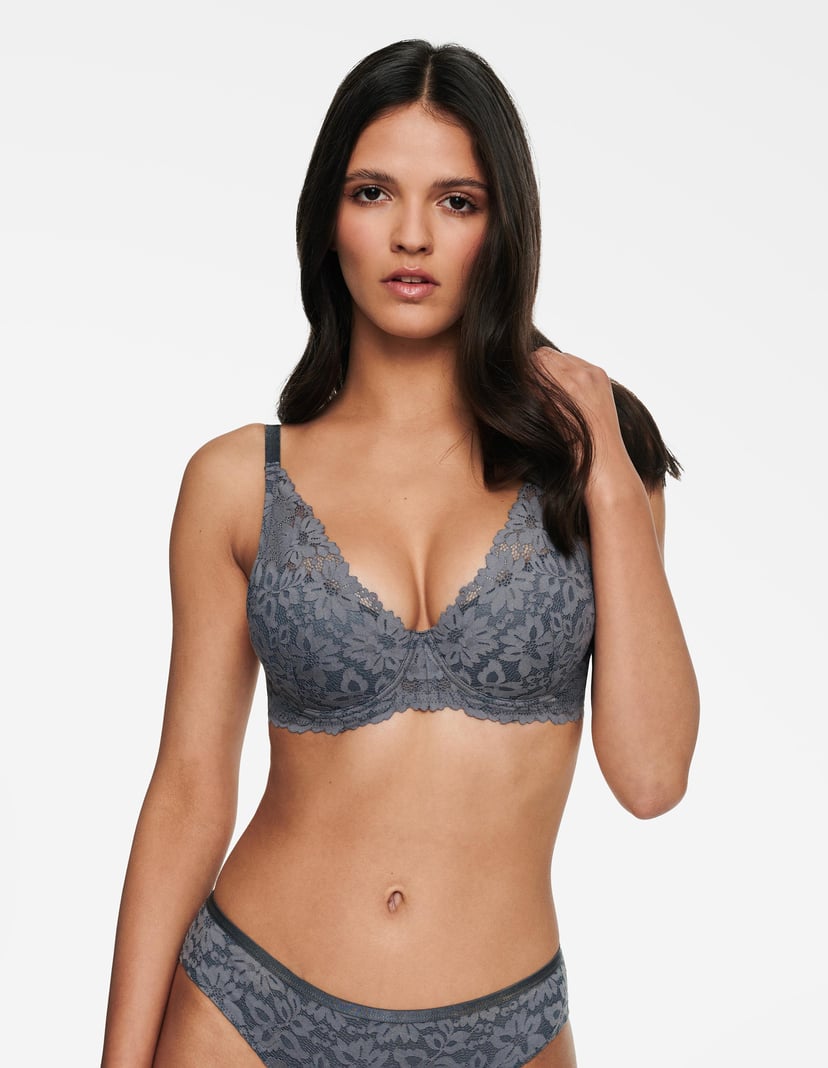 Biustonosz push-up Halsey szary 2