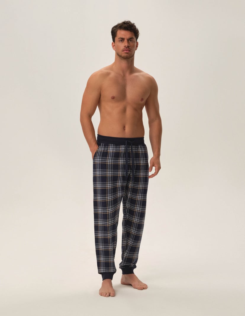 Flannel pants Honor navy 1
