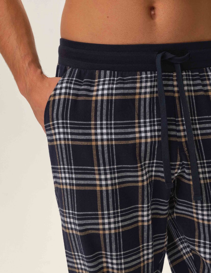 Flannel pants Honor navy 3