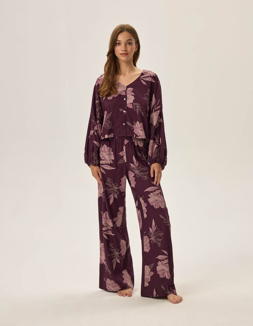 Piżama Fleur Violet 1