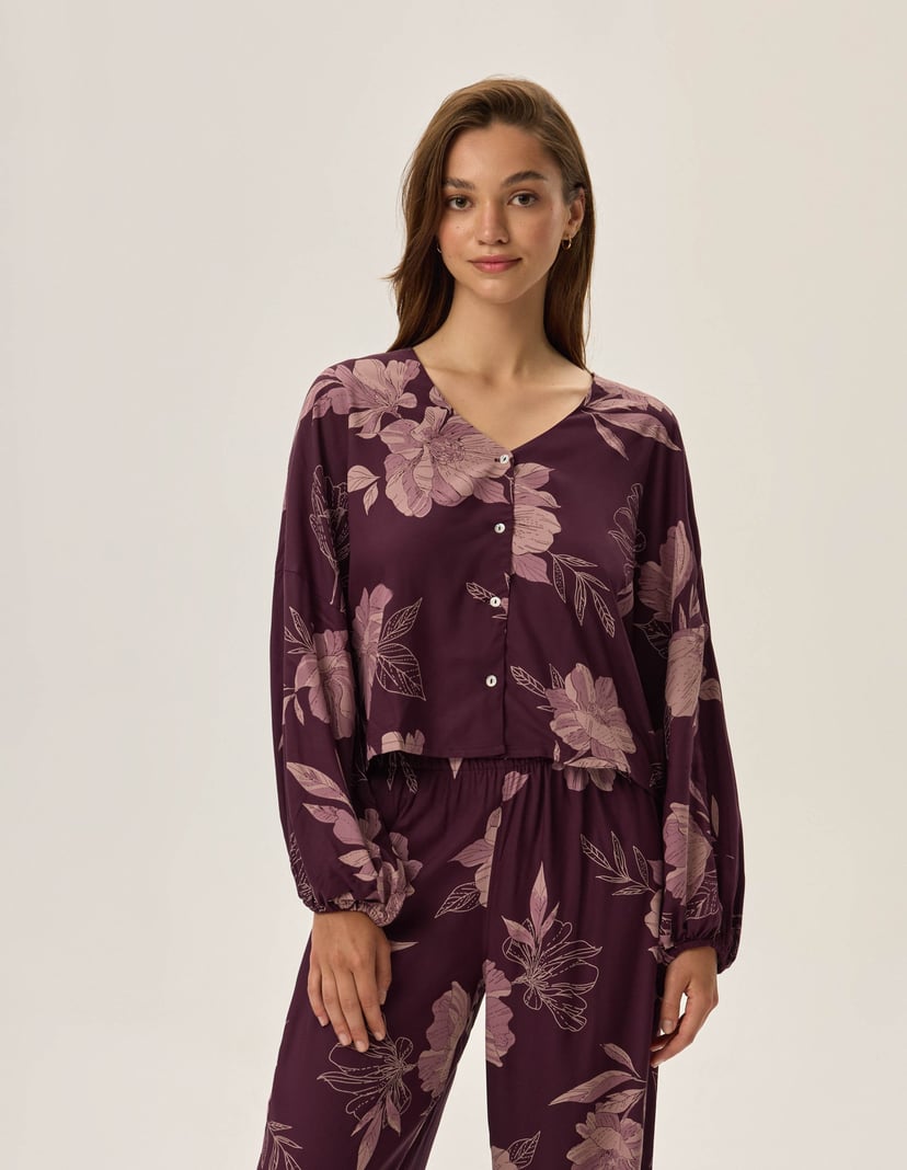 Piżama Fleur Violet 2