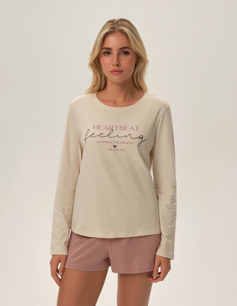 Piżama Freja cream 1