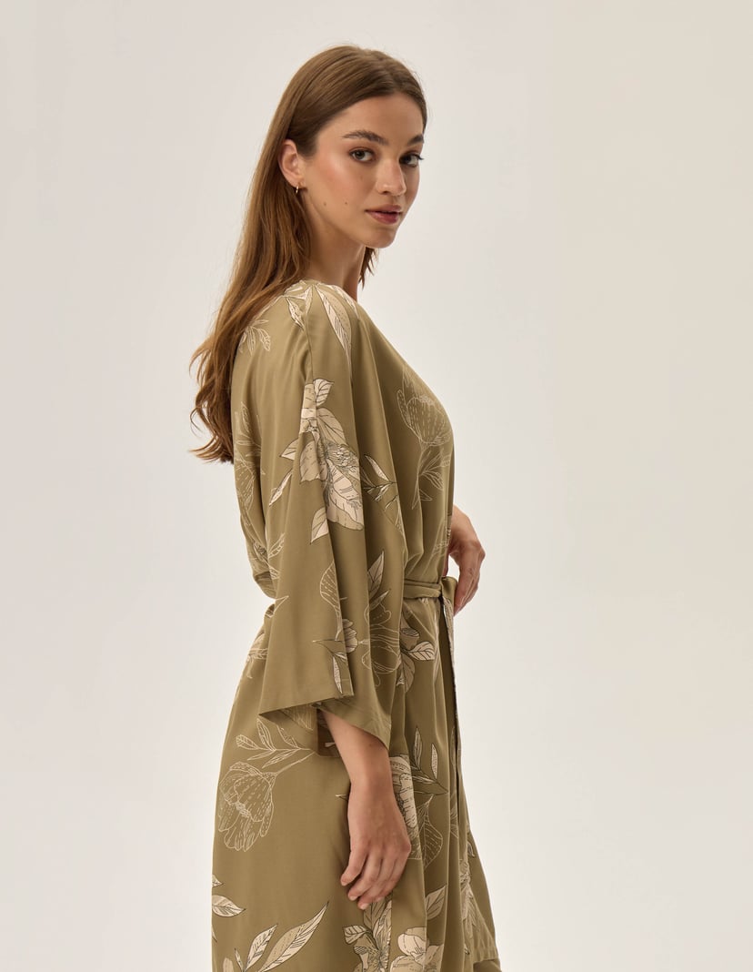 Szlafrok Fleur Green 5