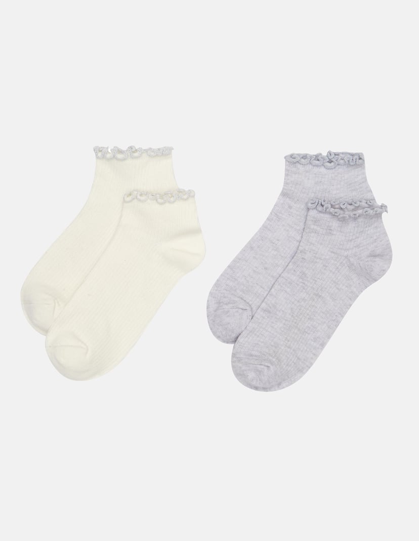 Socken Flese Cremefarben 1