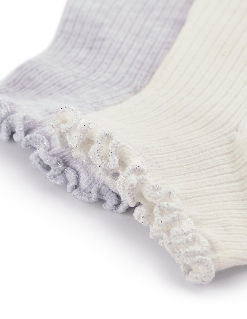 Socken Flese Cremefarben 2