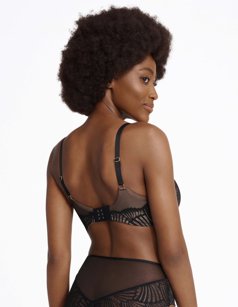 Soft bra Inspire black and gold 2