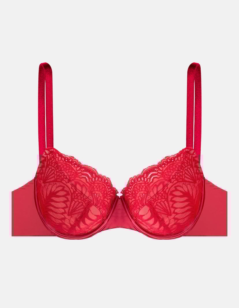 Semi-padded bra Isabelle Red 6
