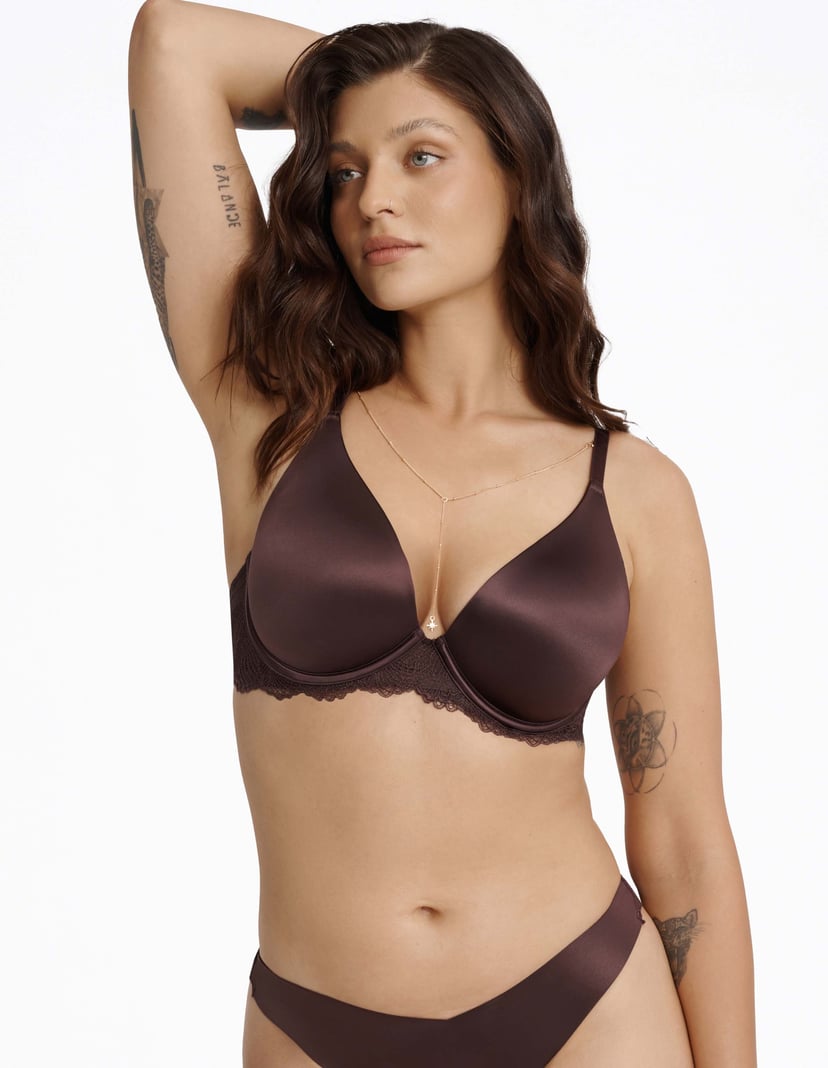 Padded bra Idalis brown 1