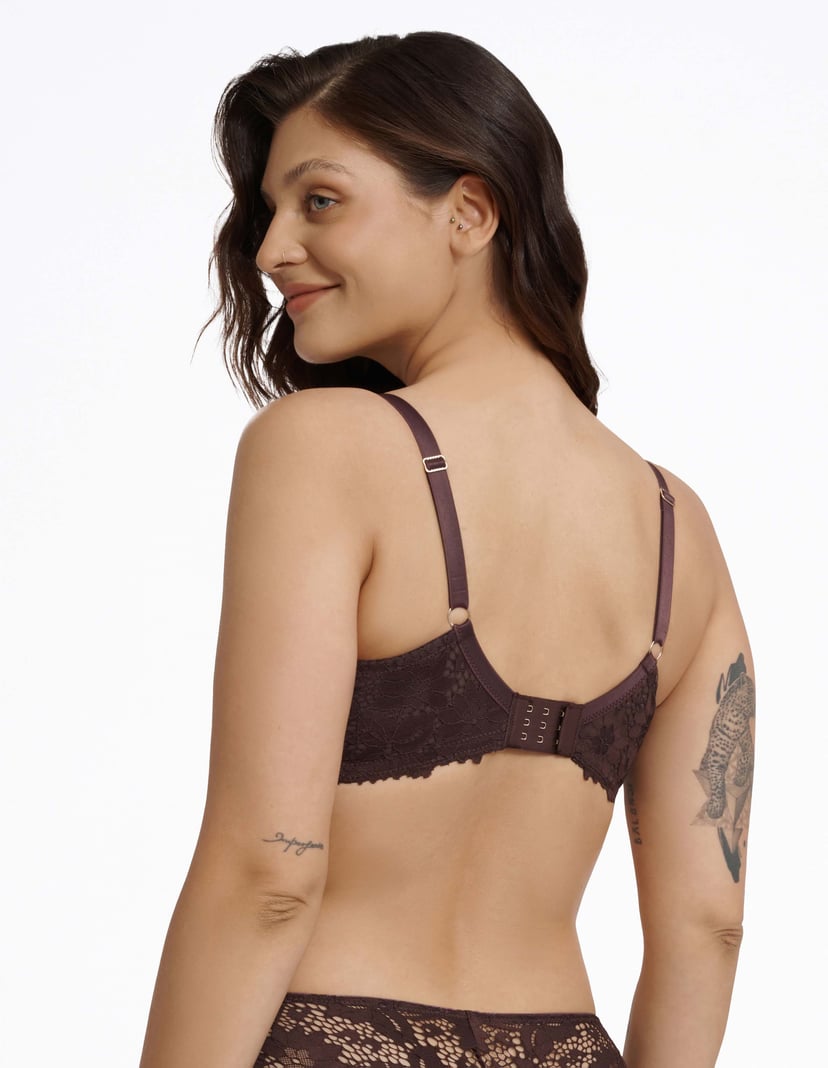 Biustonosz usztywniany Lollipop brązowy 2