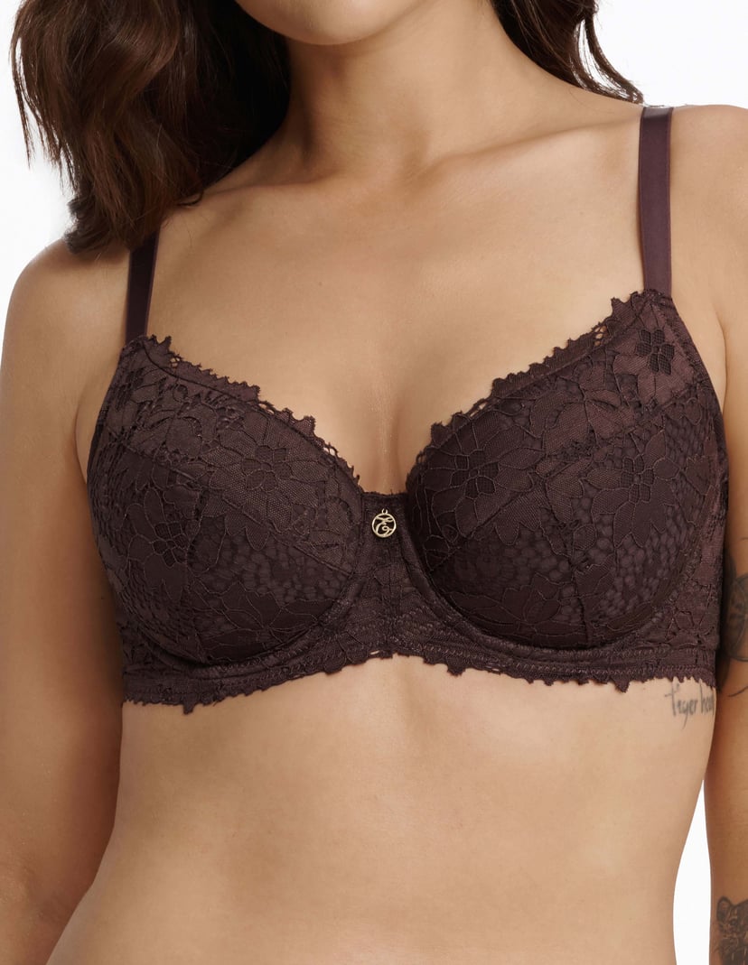 Biustonosz usztywniany Lollipop brązowy 3