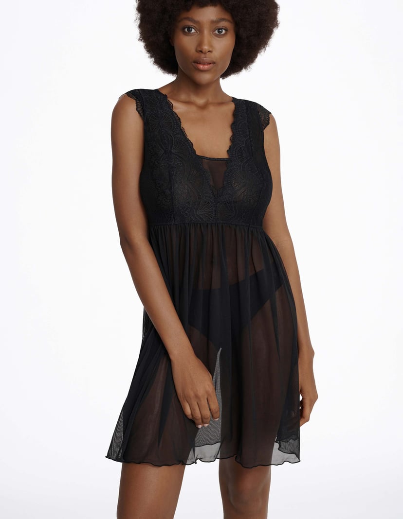 Nightdress Heidi black and gold 1