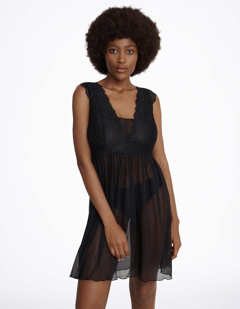 Nightdress Heidi black and gold 5