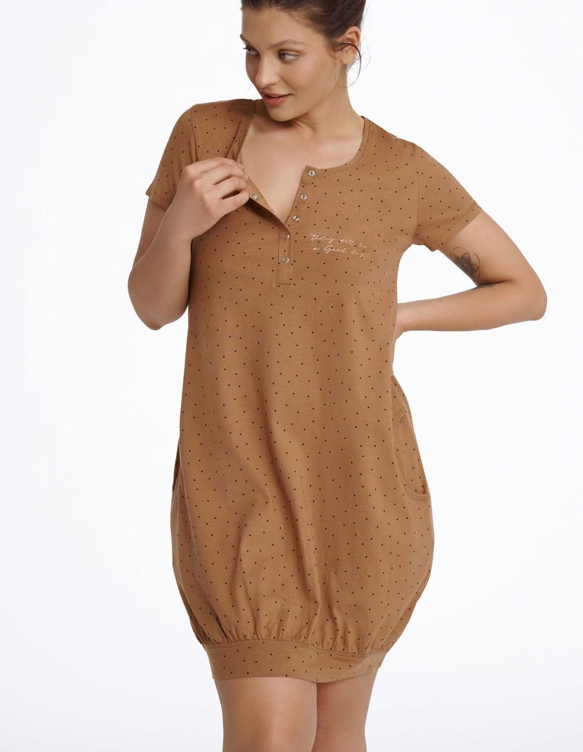 Nightdress Morning brown 2