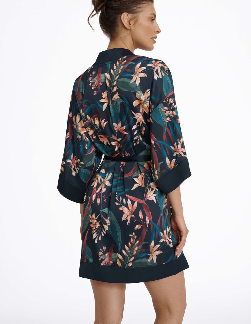 Morgenmantel Magnet Navy-Blau 3