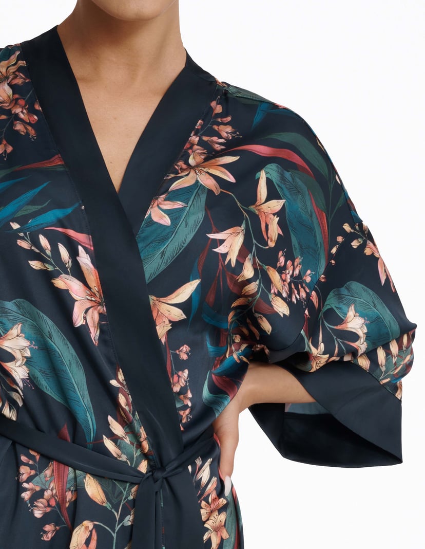 Morgenmantel Magnet Navy-Blau 4