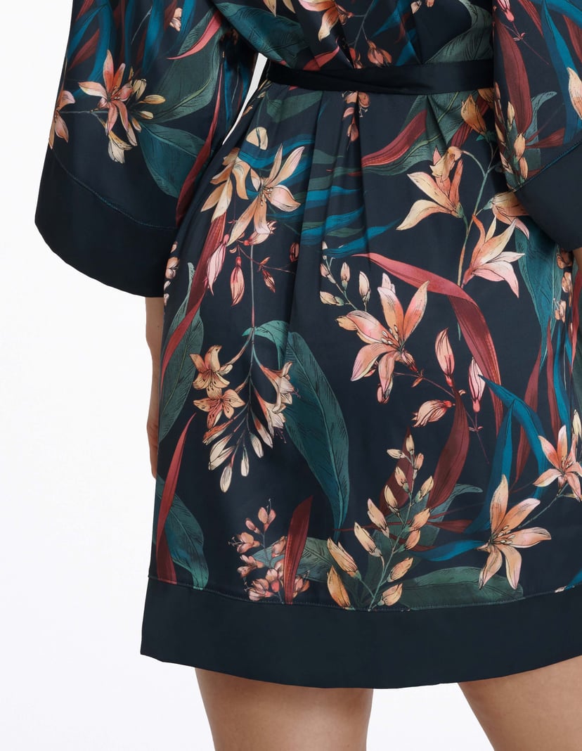 Morgenmantel Magnet Navy-Blau 5